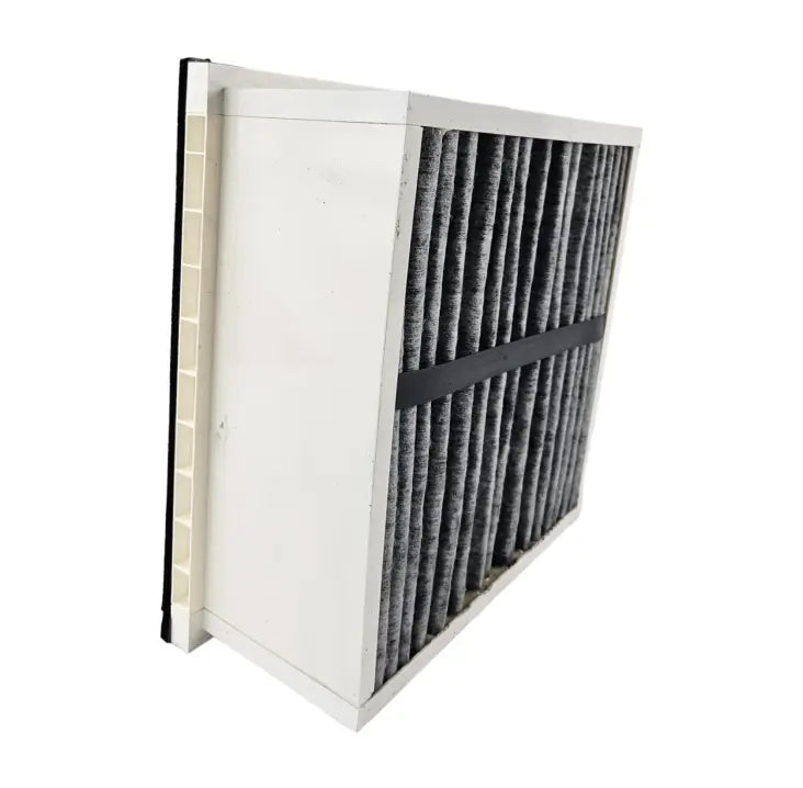 angled side view of replacement carbon filter