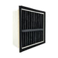 Replacement carbon filter for commercial air filtration machines – angled front view