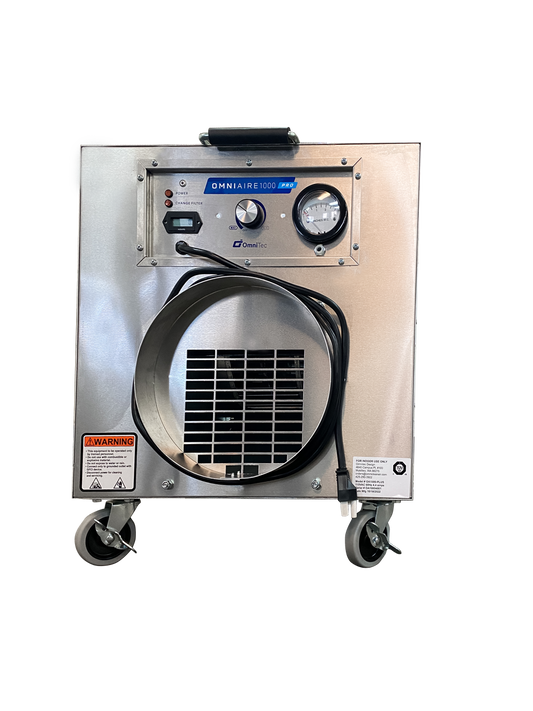 OmniAire Negative Air Machine • HEPA Filter • 99.99% • High-Capacity • Metal Frame • #OA1000PRO