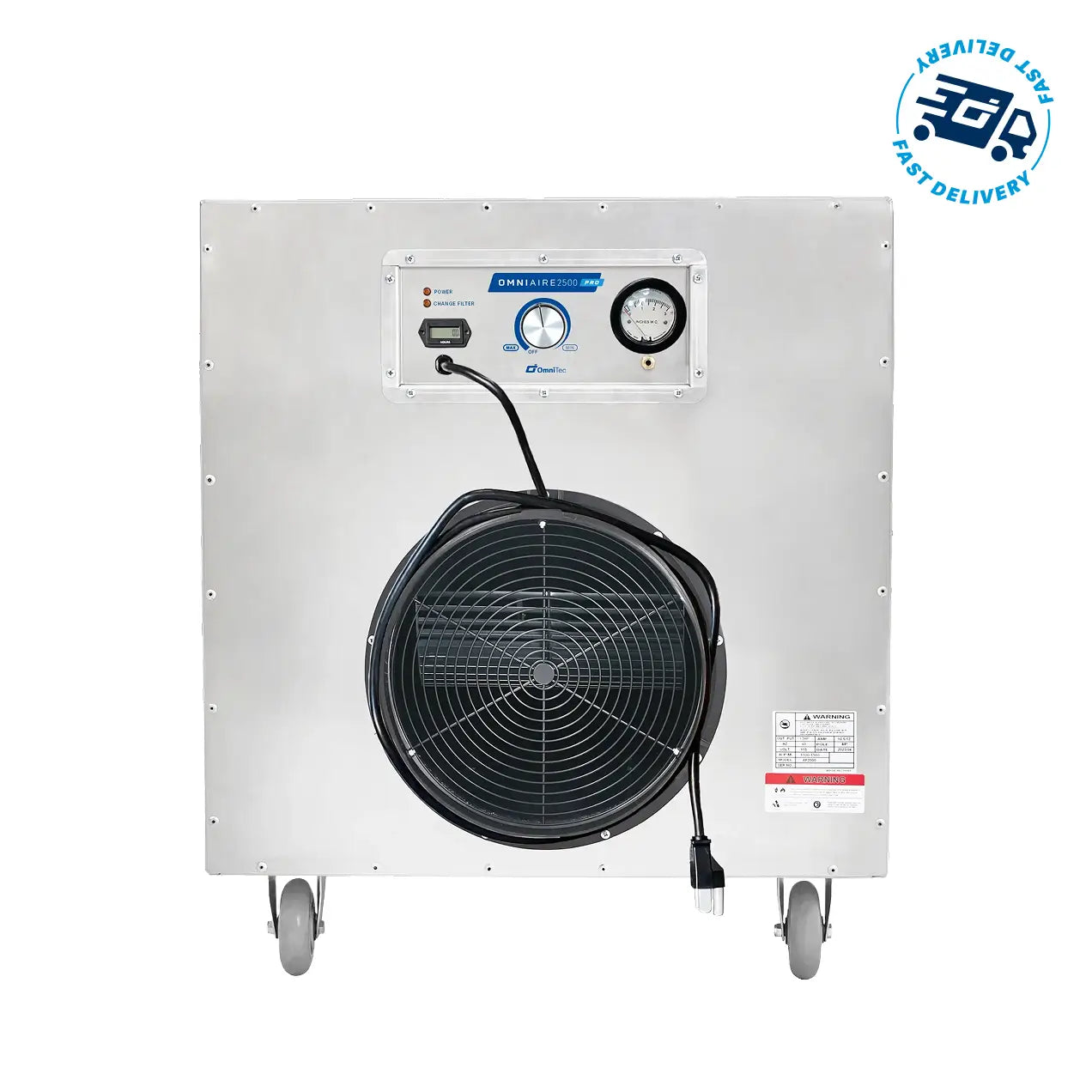 OmniAire Negative Air Machine • HEPA Filter • 99.97% • Metal Frame • #OA2500PRO
